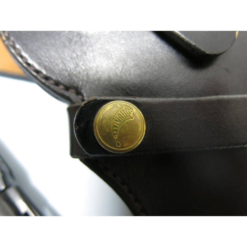Etui cuir Hunter pour revolver 4 pouces avec ceinturon ref 23 