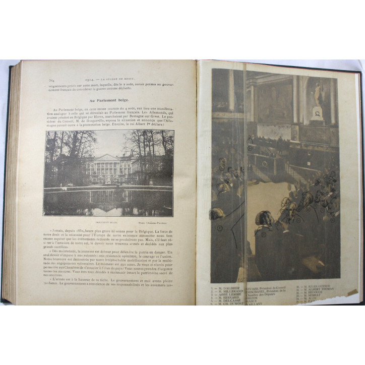 Livre Histoire Illustrée de la guerre du droit - 1914 - Tome 1