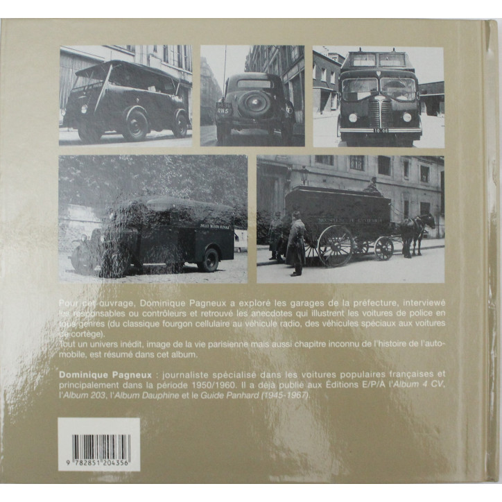 Livre Voitures de police: Préfecture de police de Paris