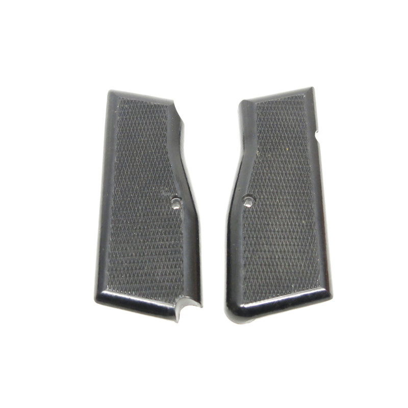 Paire de plaquettes en ABS noir  pour pistolet  GP35 ref 80