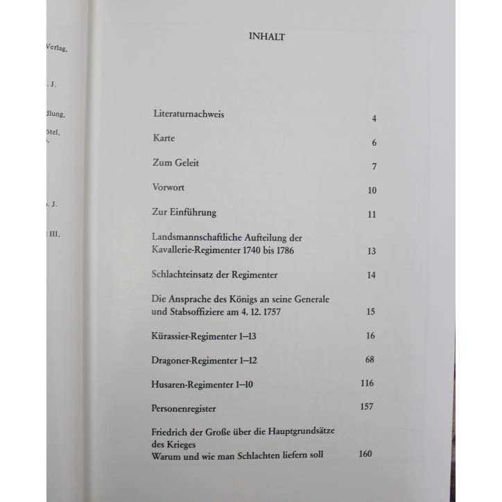 Livre Die Kavallerie-Regimenter Friedrichs des Grossen 1756-1763