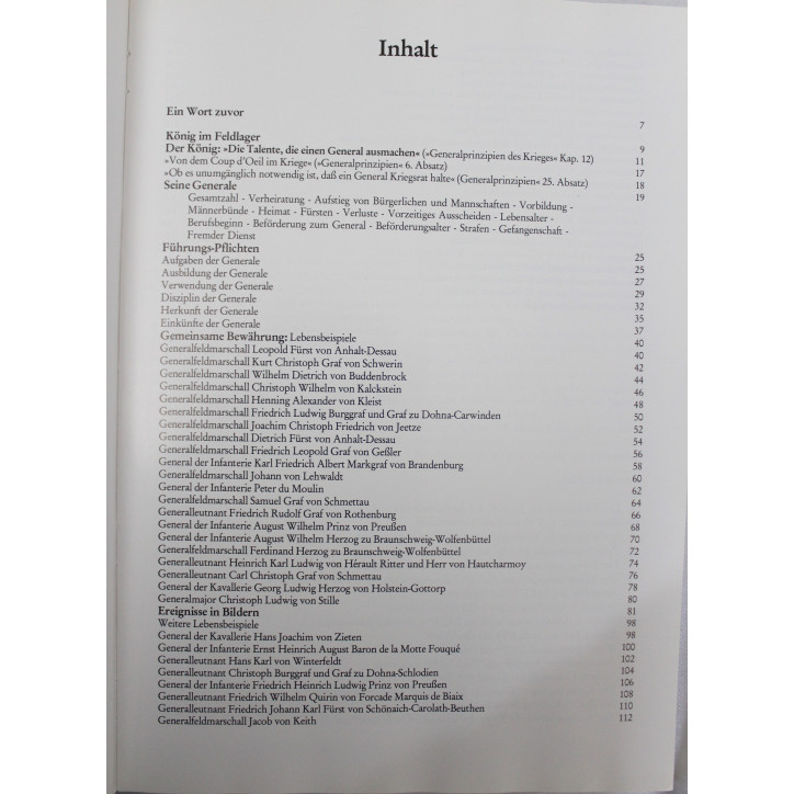 Livre Friedrichder Grosse und seine generale