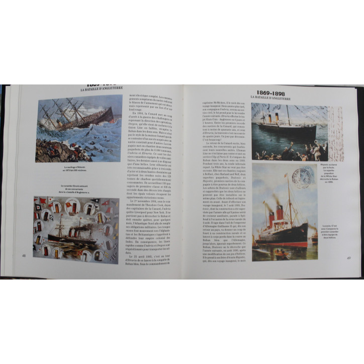 Livre l'Atlantique à toute vapeur de Daniel Hillion