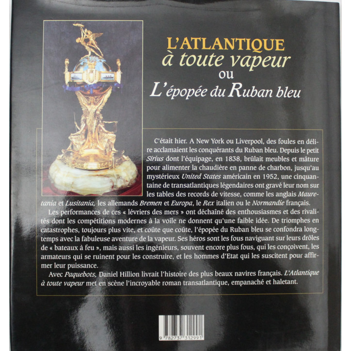 Livre l'Atlantique à toute vapeur de Daniel Hillion