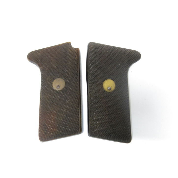 Paire de plaquettes pistolet Le Français 9 mm ref 740