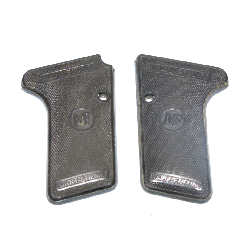 Paire de plaquettes pistolet Le Français 7.65  ref 800
