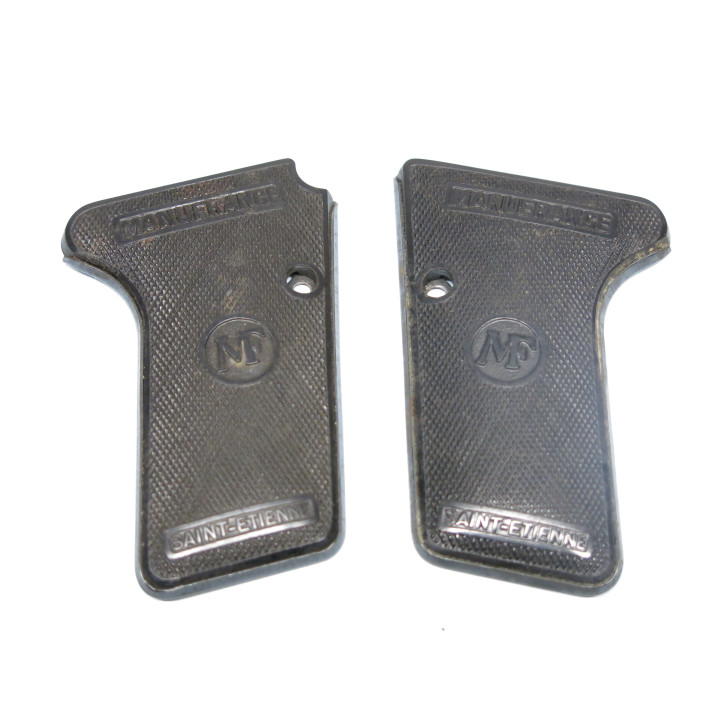 Paire de plaquettes pistolet Le Français 7.65  ref 800
