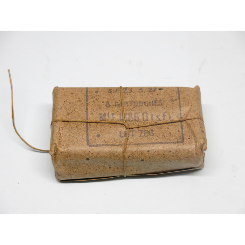 Paquet de 8 cartouche 8 Lebel 1927  categorie C 