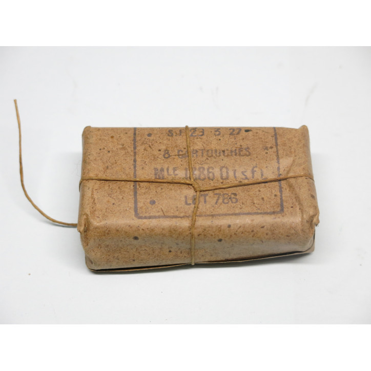 Paquet de 8 cartouche 8 Lebel 1927  categorie C 