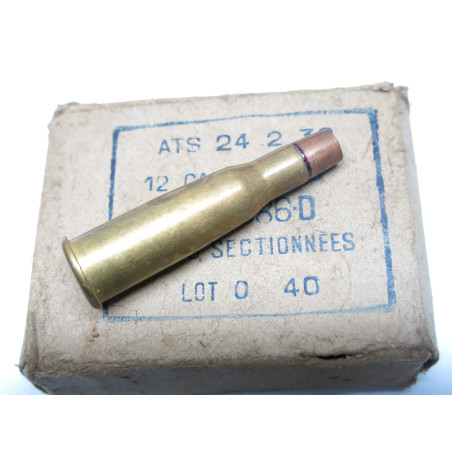 Rare boite pleine cartouches 8 Lebel balles sectionnées  ref 753 