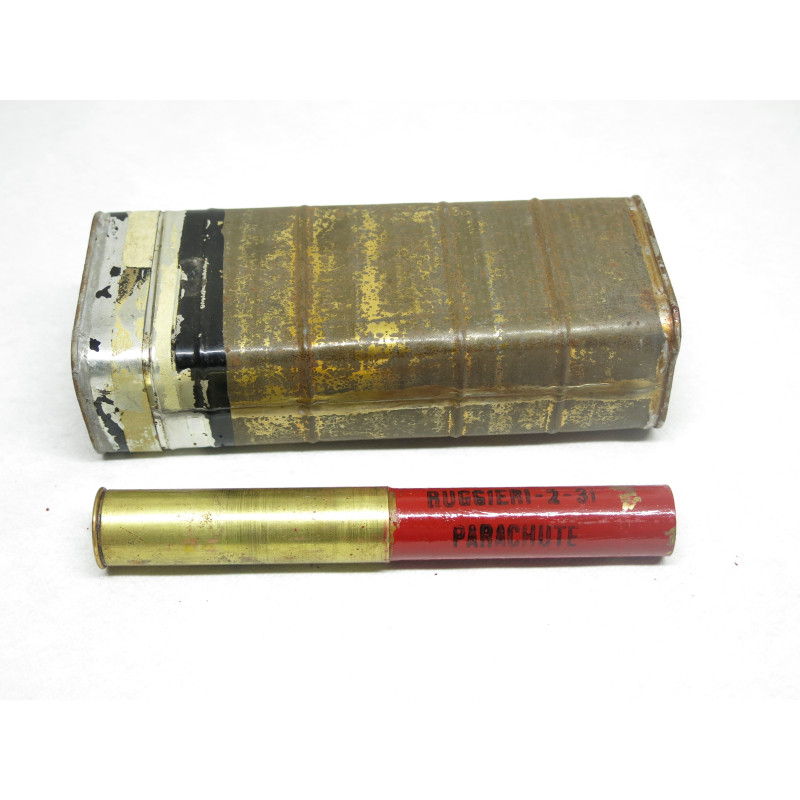 Rare fusée à parachute Ruggieri avec sa boite état neuf 