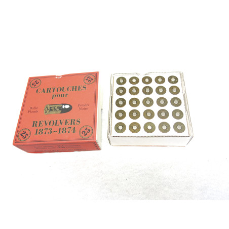 Boite de 25 cartouches revolver 1873 ref 33 categorie B 
