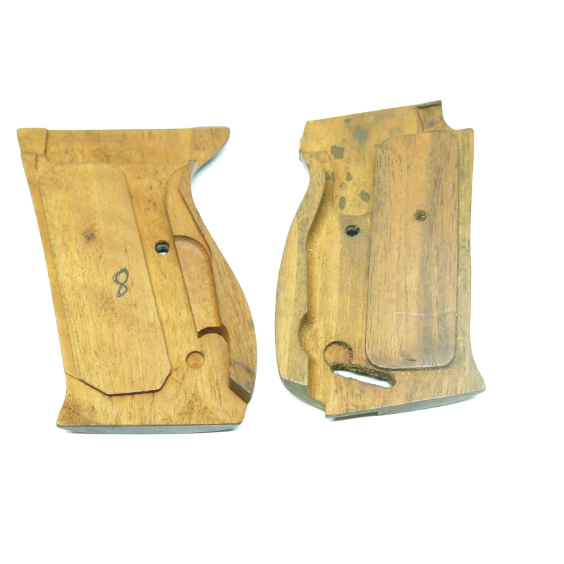 Paire de plaquettes bois pistolet  P38 ref 99