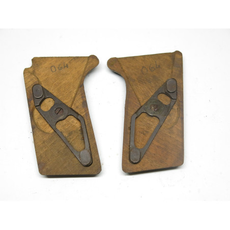 Paire de plaquettes pistolet Le Francais 9 mm ref 815