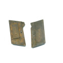 Plaquettes de crosse pistolet BEHOLLA ref 60 avec vis