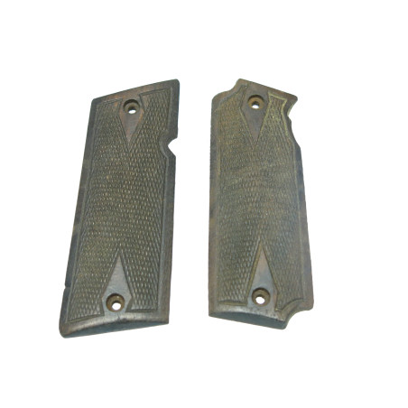 Paire de plaquettes de crosse bois pistolet Star A Ref  71 