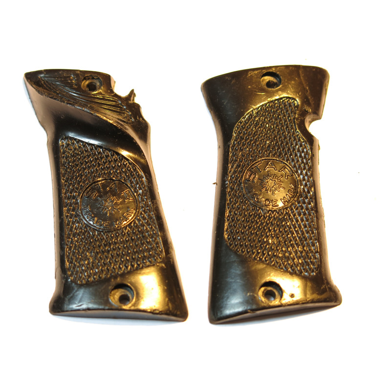 Plaquette de crosse bakelite  pistolet Star modele F Ref 47