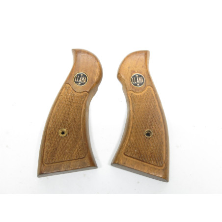 Plaquettes de crosse Bois revolver Llama martial ref 85  
