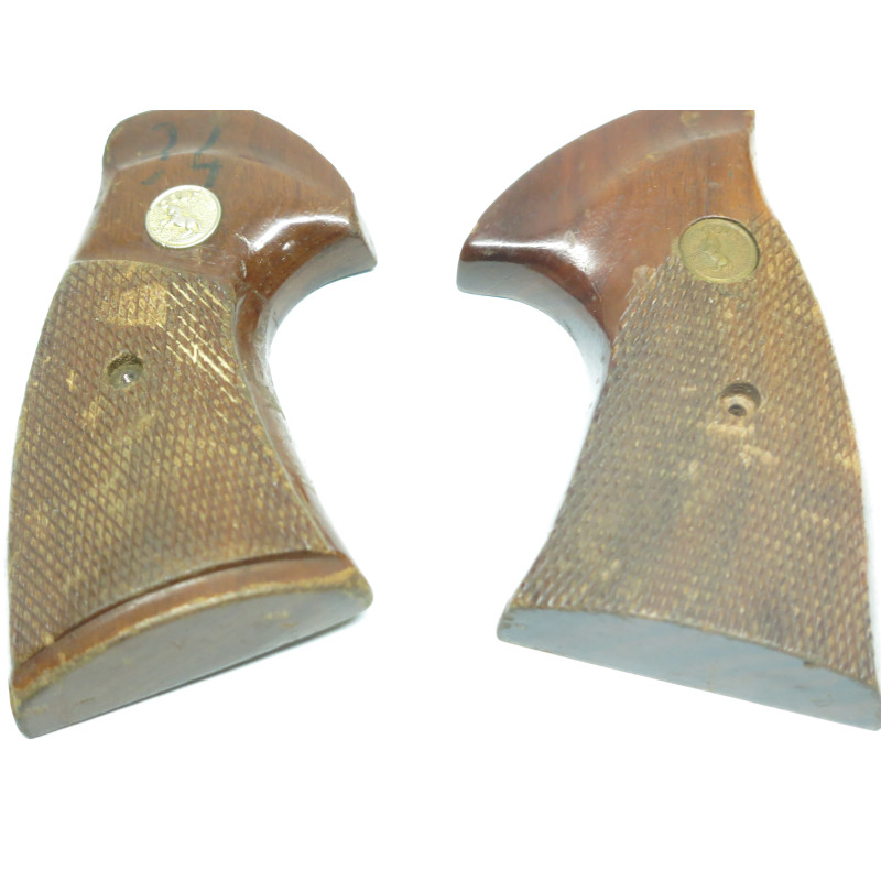 Paire de plaquettes bois COLT Python ref 478