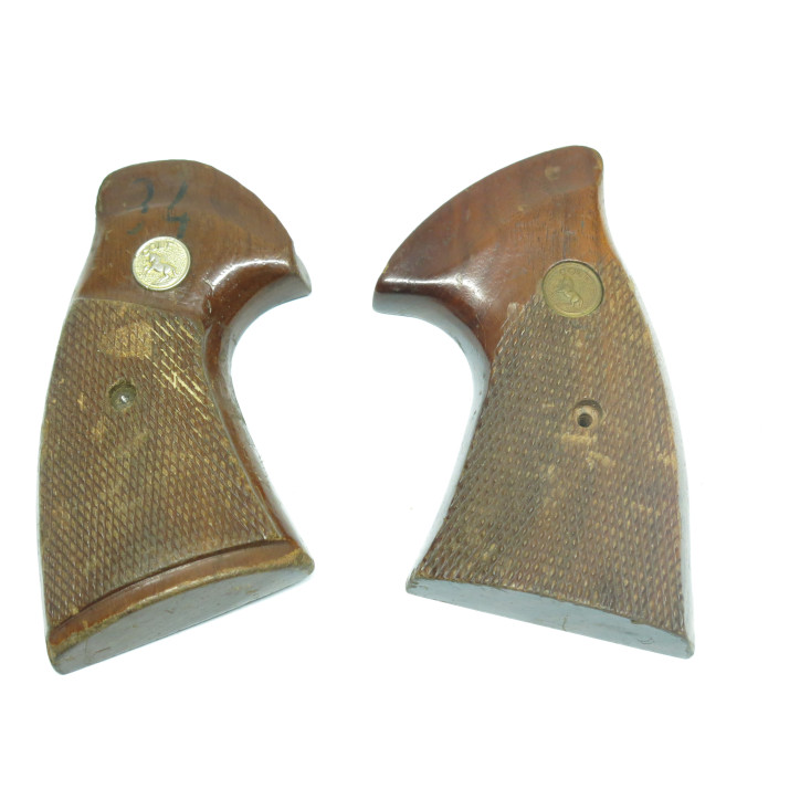 Paire de plaquettes bois COLT Python ref 478