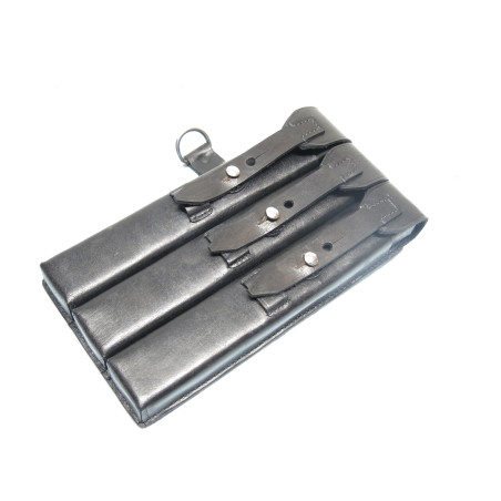 Porte chargeur cuir MP38 ou MP40 noir repro
