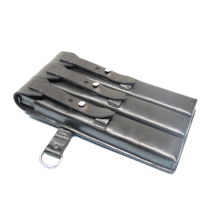 Porte chargeur cuir MP38 ou MP40 noir repro