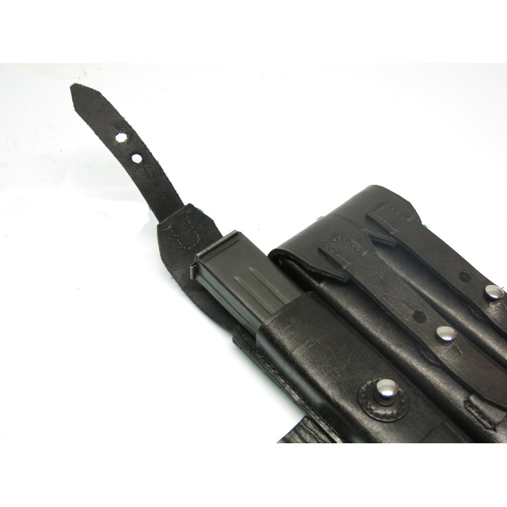 Porte chargeur cuir MP38 ou MP40 noir repro