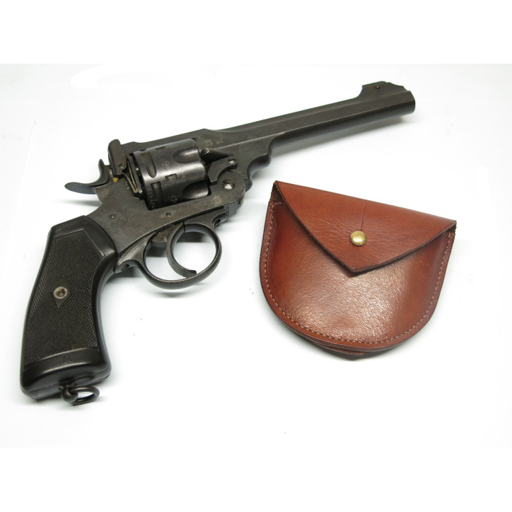 Pouch cuir a munitions  revolver Webley 455 
