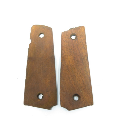 Rare plaquettes Colt 45 1911 en bois a losanges originales  ref   125 