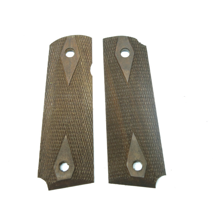 Plaquettes Colt 45 1911 en bois a losanges  ref   299
