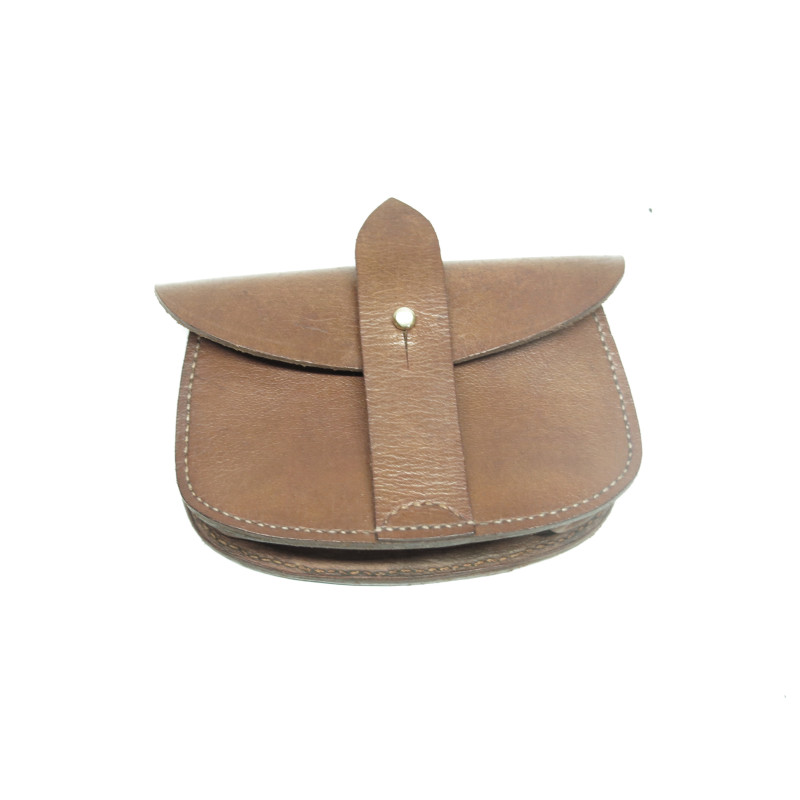 Porte clips de ceinturon en cuir marron pour Lebel -Berthier  ref bab 80