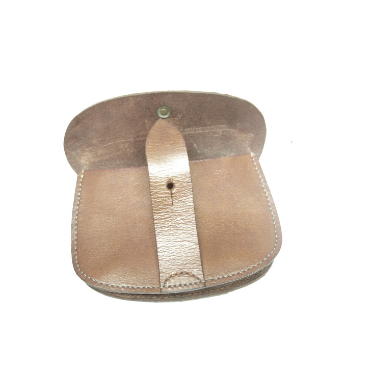 Pouch leather clips rifle Lebel or Berthier 1892 ww1 ww2 ref bab 80