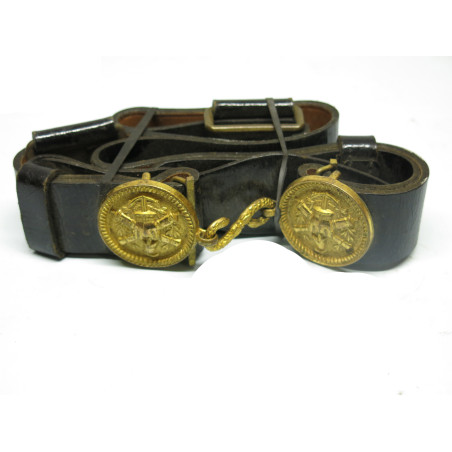 Ceinturon avec plaques ecole polytechnique modele 1830 ref 78