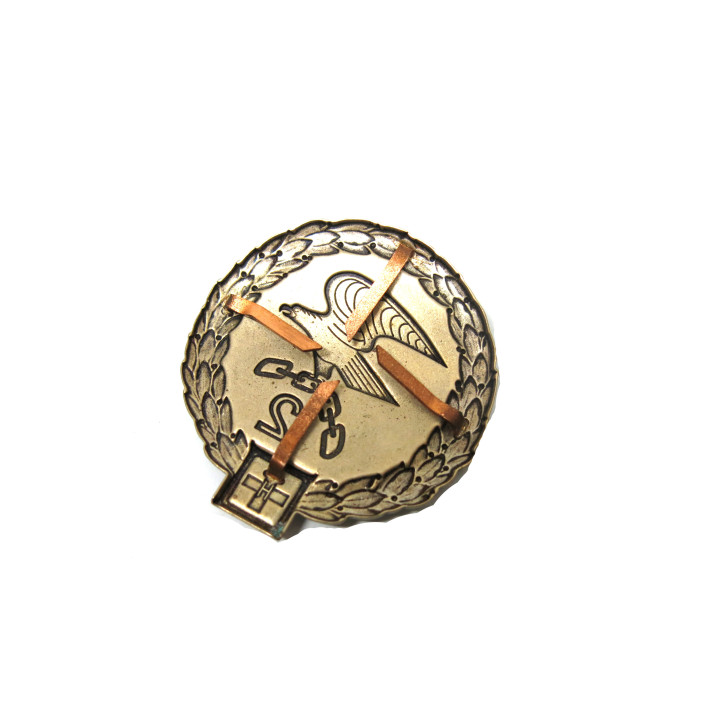 Insigne metal officier logistique Suisse ref 58