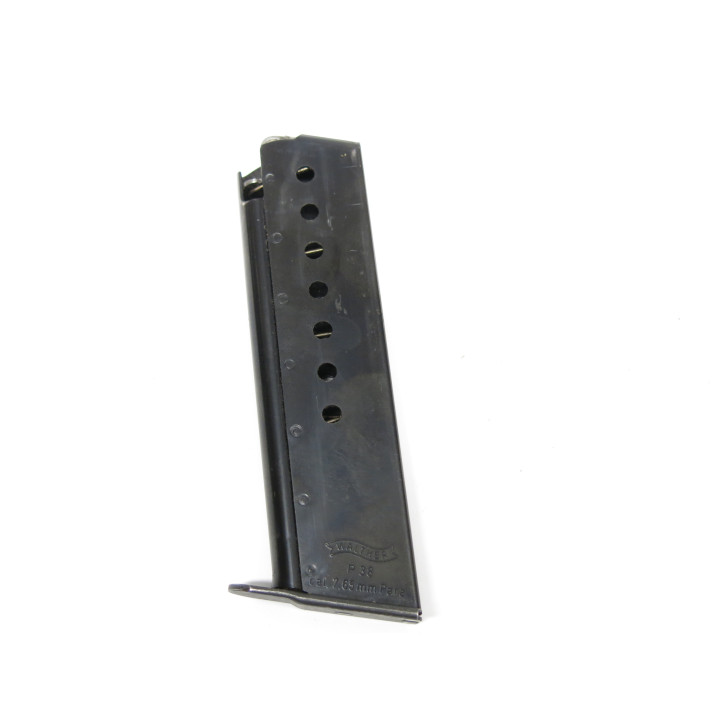 Chargeur pistolet Walther P38 calibre 7.65 para catégorie B 