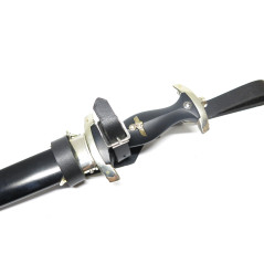 Dague 1940 Waff avec attache cuir poignée bois RZM