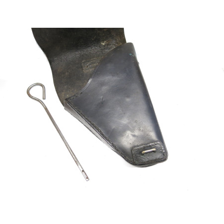 Etui cuir reglementaire pistolet GP35 avec baguette 39/45 Ref 897