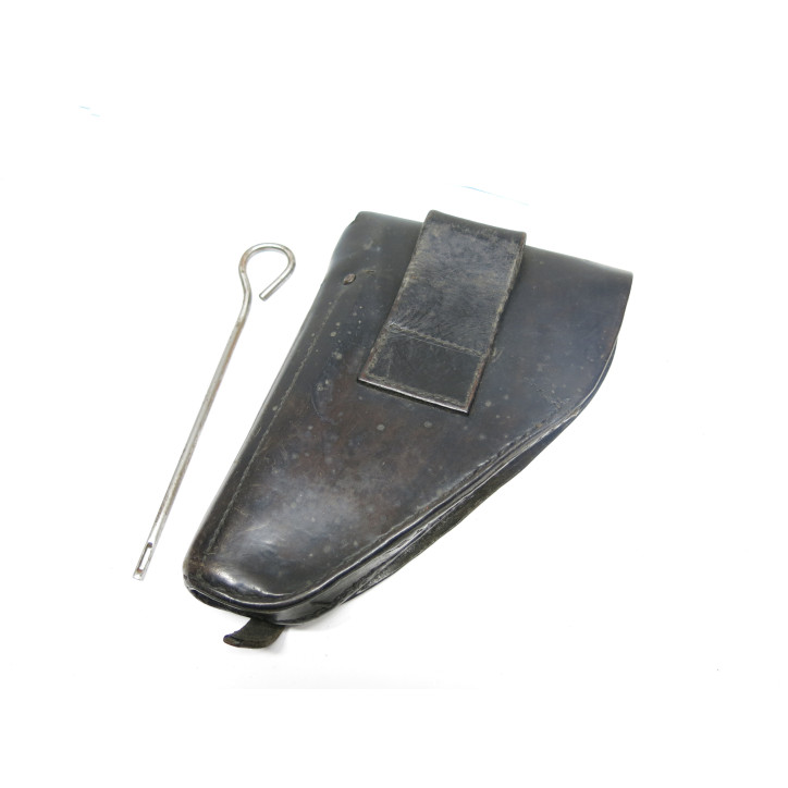 Etui cuir règlementaire pistolet GP35 avec baguette 39/45 Ref 897