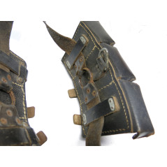 Paire de cartouchieres cuir Mauser 98K originales resistance  ref 852