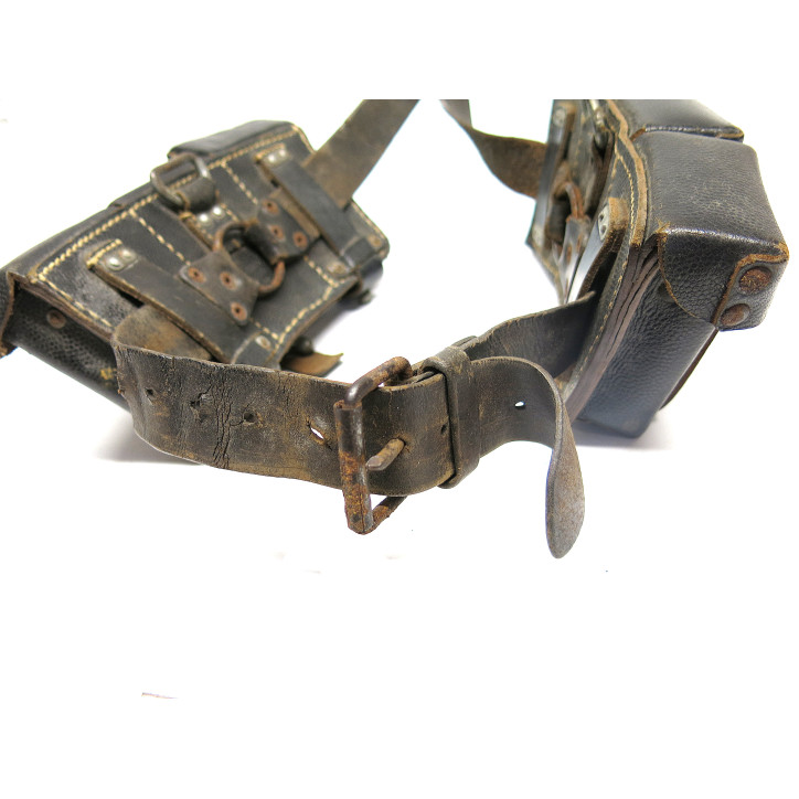 Paire de cartouchieres cuir Mauser 98K originale resistance  ref 852