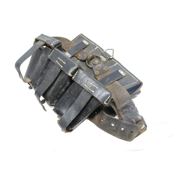 Paire de cartouchieres cuir Mauser 98K originale resistance  ref 852