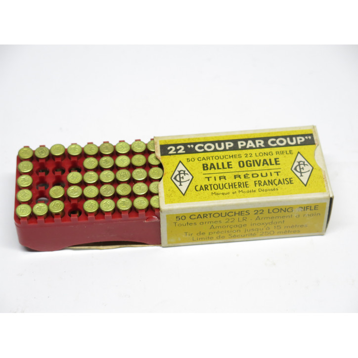 Boite de 50 cartouches 22 LR coup par coup CF ref UN 1