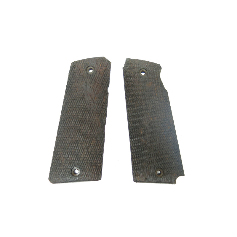 Paire de plaquettes de crosse bois pistolet Star B 