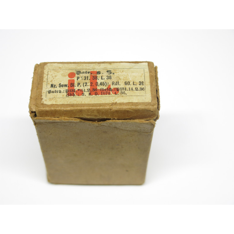 Boite vide 7.92 Mauser sS 1936  ref 22           box, 213