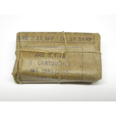 Paquet de cartouches 8 mm Lebel ARS 1940  ref 66   box 213 categorie C