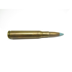 Cartouche calibre 12.7 US pointe bleue M 42   INERTE ref un 1