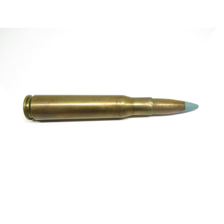 Cartouche calibre 12.7 US pointe bleue M 42   INERTE ref un 1
