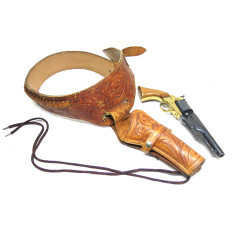 Etui avec ceinture pour revolver poudre noire ref 369