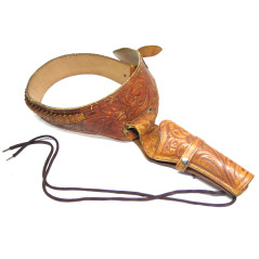 Etui avec ceinture pour revolver poudre noire ref 369
