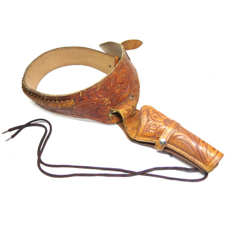 Etui avec ceinture pour revolver poudre noire ref 369